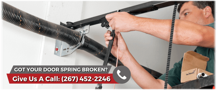 Broken Garage Door Spring Lansdale PA